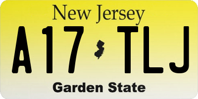 NJ license plate A17TLJ