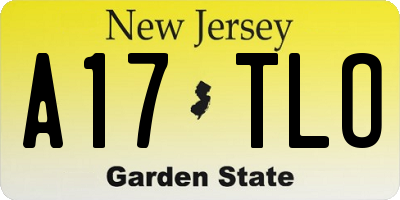 NJ license plate A17TLO
