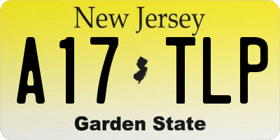 NJ license plate A17TLP