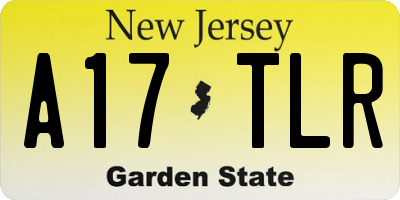 NJ license plate A17TLR
