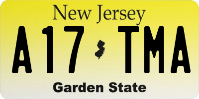 NJ license plate A17TMA
