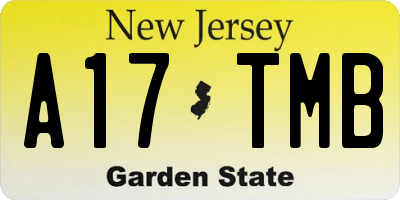 NJ license plate A17TMB