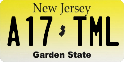 NJ license plate A17TML