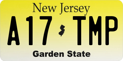 NJ license plate A17TMP