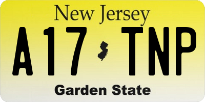 NJ license plate A17TNP