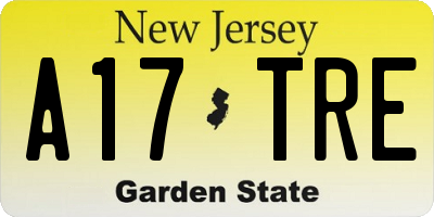NJ license plate A17TRE