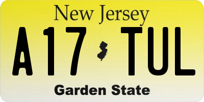 NJ license plate A17TUL