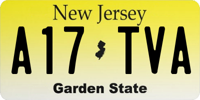 NJ license plate A17TVA