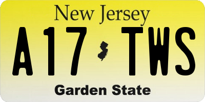 NJ license plate A17TWS