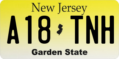 NJ license plate A18TNH