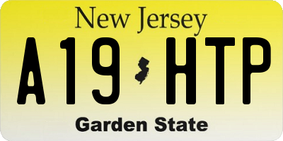 NJ license plate A19HTP