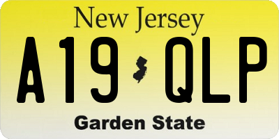 NJ license plate A19QLP