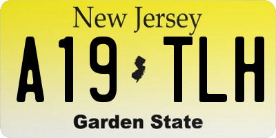 NJ license plate A19TLH