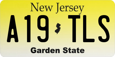 NJ license plate A19TLS