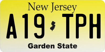 NJ license plate A19TPH