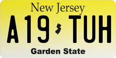 NJ license plate A19TUH