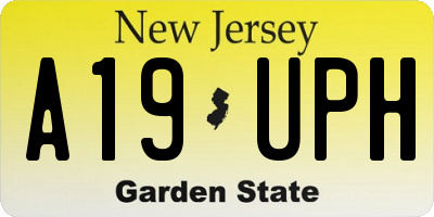 NJ license plate A19UPH