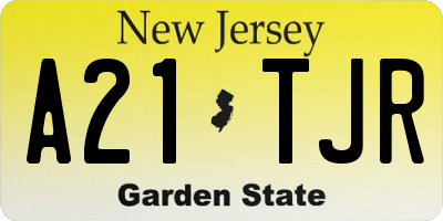 NJ license plate A21TJR