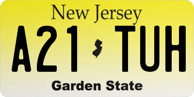 NJ license plate A21TUH