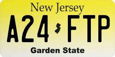 NJ license plate A24FTP