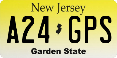 NJ license plate A24GPS