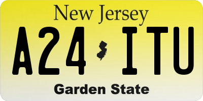NJ license plate A24ITU