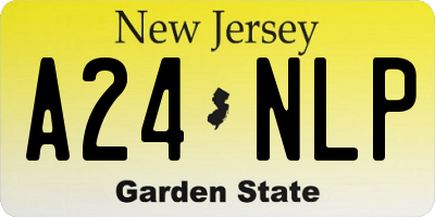 NJ license plate A24NLP