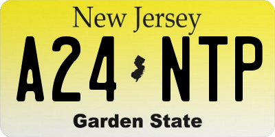 NJ license plate A24NTP