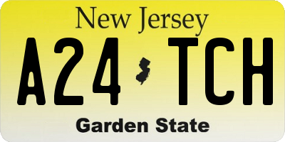 NJ license plate A24TCH