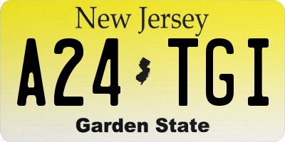 NJ license plate A24TGI