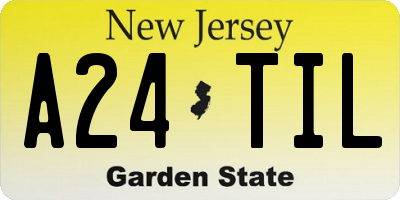 NJ license plate A24TIL