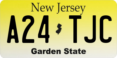 NJ license plate A24TJC