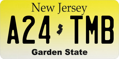 NJ license plate A24TMB