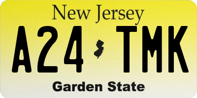 NJ license plate A24TMK