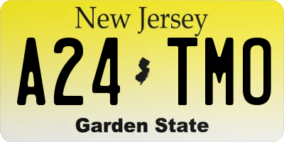 NJ license plate A24TMO