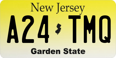 NJ license plate A24TMQ