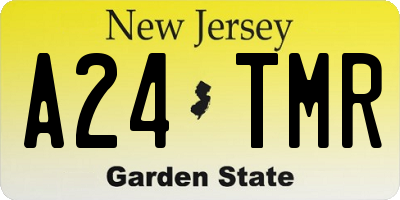 NJ license plate A24TMR