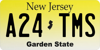 NJ license plate A24TMS