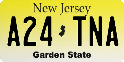 NJ license plate A24TNA