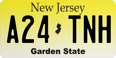 NJ license plate A24TNH