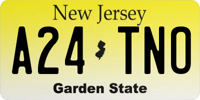 NJ license plate A24TNO