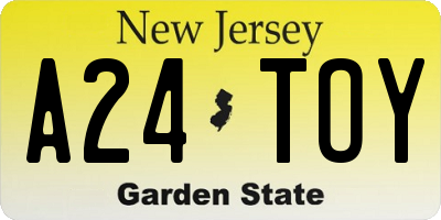 NJ license plate A24TOY