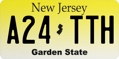NJ license plate A24TTH