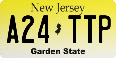 NJ license plate A24TTP
