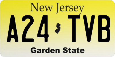 NJ license plate A24TVB