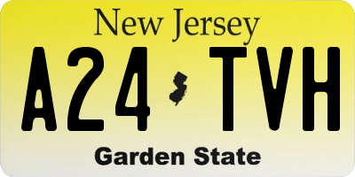 NJ license plate A24TVH