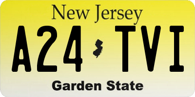 NJ license plate A24TVI