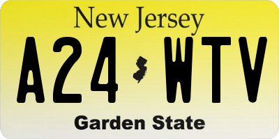 NJ license plate A24WTV
