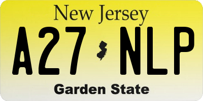 NJ license plate A27NLP