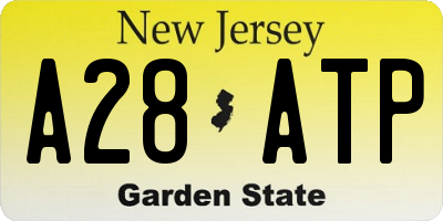 NJ license plate A28ATP